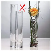 SANDRA RICH Glasvase Blumenvase Serie SOLIFLEUR transparent 20cm
