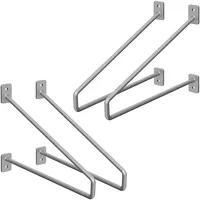 ML-Design Regalhalterung 4 Stück 265 mm Silber