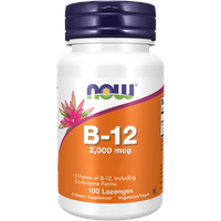 NOW Foods Vitamin B-12 2000 mcg 100 Lutschtabletten