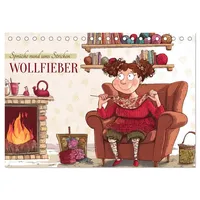 Calvendo Wollfieber (Tischkalender 2026 DIN A5 quer), CALVENDO Monatskalender