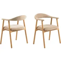 Actona GROUP Esszimmerstuhl mit Armlehne, Beige