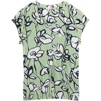 Tom Tailor Damen Bluse mit Muster, grün, Geblümt, Gr.