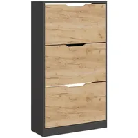 Vicco Schuhkipper Luca, Anthrazit/Goldkraft Eiche, 22 x 105 cm