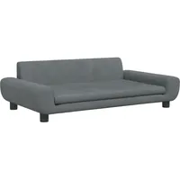 VidaXL Kindersofa Dunkelgrau 100x54x33 cm Samt