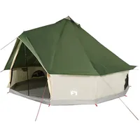 VidaXL Tipi-Familienzelt 8 Personen Grün Wasserdicht