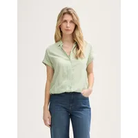 Tom Tailor Bluse mit Muster, Multicolor Navy dot Structure,