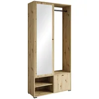P & B Dino Garderobe 90x33x190 cm Eiche Artisan