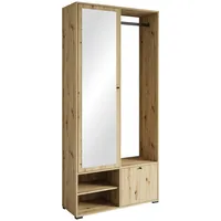 P & B Dino Garderobe 90x33x190 cm Eiche Artisan