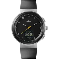 Braun analoge Quarzuhr mit digitaler Anzeige mit Kalender und