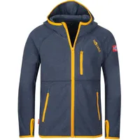 TROLLKIDS Sandefjord Fleecejacke Gr 104 - mystic blue/golden yellow