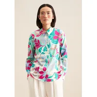 Seidensticker Hemdbluse "Schwarze Rose", Damen, Gr. M38, blau (türkis),