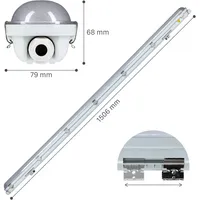 LEDS LIGHT PRO Led Wannenleuchte Strip - 1x47W 150cm