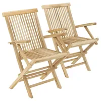 VCM Gartenstuhl 2er Set klappbar 57 x 62 x