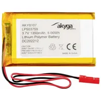 Akyga LP503759 Akkupack x Spezial-Akku LiPo 3.7 V 1350