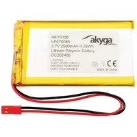 Akyga LP475085 Akkupack x Spezial-Akku LiPo 3.7 V 2500