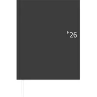 Zettler Wochenbuch anthrazit Leine Register 1W/2S 2026 – Buchkalender