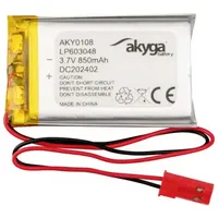 Akyga LP603048 Akkupack x Spezial-Akku LiPo 3.7 V 850