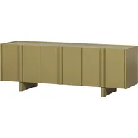 Woood TV-Board Basu aus Kiefernholz, modern skandinavisch, grün lackiert,