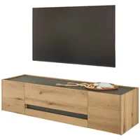 Furn.design TV-Lowboard in Evoke Eiche und grau TV-Unterteil 170