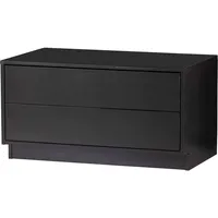 Woood TV Board Finca aus Kiefernholz, modern, schwarz, 70