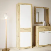 Forte Baccio Garderobenschrank 58,3x33,8x196,8 cm beige