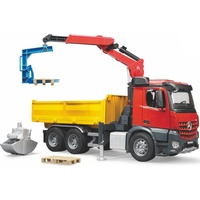 Bruder 03651 - MB Arocs Baustellen-LKW mit Kran und