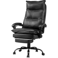 Vevor Chefsessel Kunstleder Schwarz