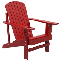 Outsunny Gartenstuhl,, rot Holz, 94x93x72 cm Gartenmöbel, Gartenstühle, Gartenstühle