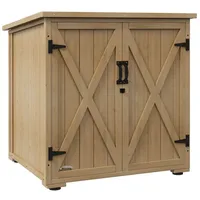 Outsunny Geräteschrank 0,88 x 0,77 m Beige