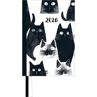 Neumann Taschenkalender 'Cats' 2026 - Terminplaner mit Wochenkalendarium -