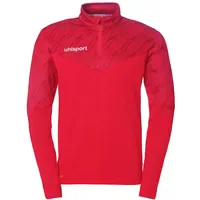 Uhlsport Progressive 28 1/4 Zip Top Trainingspullover Rot M