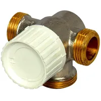 Flamco Dreiwege-Thermostatventilunterteile, dn 15 Voreinstellung, Anbindung links