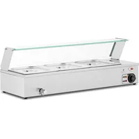 Royal Catering Bain Marie Warmhaltebehälter Speisenwärmer Ablasshahn 2000 W