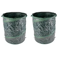 Mojawo 2er Gartenabfallsack selbstaufstellend Popup 160L