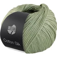 Lana Grossa Cotton Silk Häkelwolle, 140 m grün