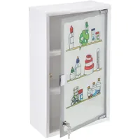 Spetebo XXL Medizinschrank mit Milchglas Tür - 50 x