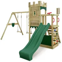 FATMOOSE Spielturm Ritterburg BoldBaron mit Schaukel & Sandkasten, 10-jährige