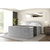 Altdecor Boxspringbett mit Matratze und Lattenrost, Topper, Polsterbett mit