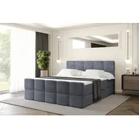Altdecor Boxspringbett mit Matratze und Lattenrost, Topper, Polsterbett mit