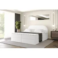Altdecor Boxspringbett mit Matratze und Lattenrost, Topper, Polsterbett mit