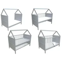Micoland Babybett Kinderbett Juniorbett Beistellbett Bett Haus 140x70 cm