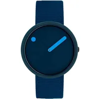 Picto R44001-R001 Unisex Uhr Ghost Nets Navy Blue 40mm