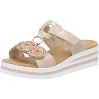 Rieker V0200 Pantolette, Gold, 43 EU