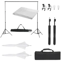 VidaXL Fotostudio-Set mit Beleuchtung und Hintergrund