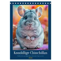 Calvendo Knuddlige Chinchillas (Tischkalender 2026 DIN A5 hoch), CALVENDO