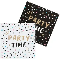 Boland - 20 Stück Papierservietten Party Time 33 x