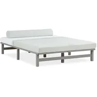 Homestyle4u Holzbett - grau