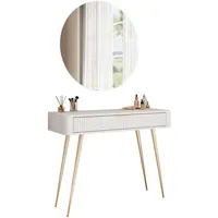 Lookway Schminktisch, Beige, Holzwerkstoff, 100x78x38 cm, Schlafzimmer, Schminktische