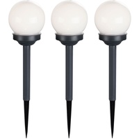 GLOBO 3er Set LED Solarleuchten im Kugel Design für