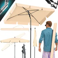 Kesser KESSER® Sonnenschirm Rechteckig Inkl. 2in1 Abdeckung & Transporttasche